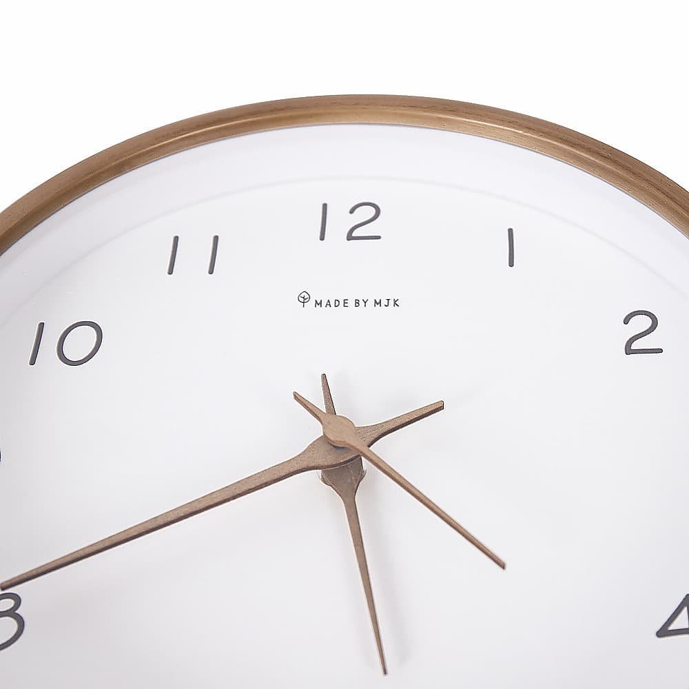 10" Clock Wooden Modern Wall Art - V63-842481 10" Clock Wooden Modern Wall Art - Image 4