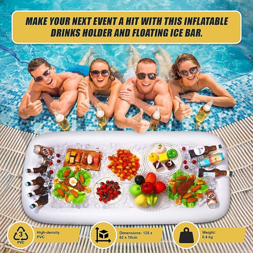 Inflatable Drinks Holder Floating Ice Bar Pool Party - V63-920941 V63 920941 201719 08