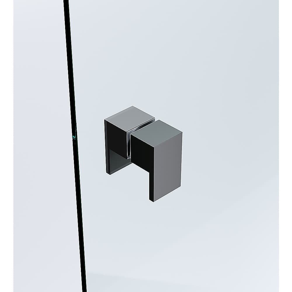 Brass Shower Door Square Double Pull Handle in Black - V63-930331 V63 930331 201143 03