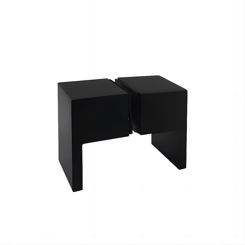 Brass Shower Door Square Double Pull Handle in Black - V63-930331 V63 930331 201143 04
