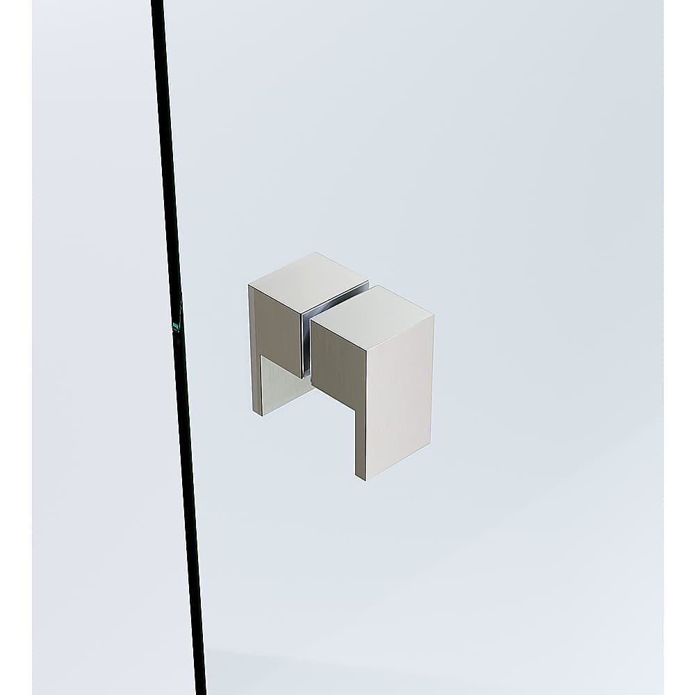 Brass Shower Door Square Double Pull Handle in Nickel - V63-930451 V63 930451 201187 03