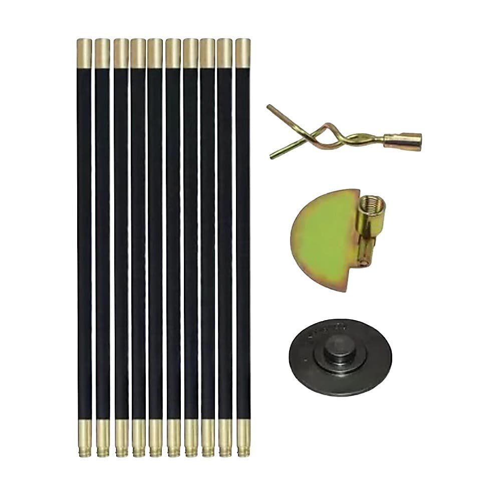 9m Drain Rod Set Kit Plunger Worm Scraper Cleaning Rods Rodding Carry Bag - V63-952311 V63 952311 202506251106 01
