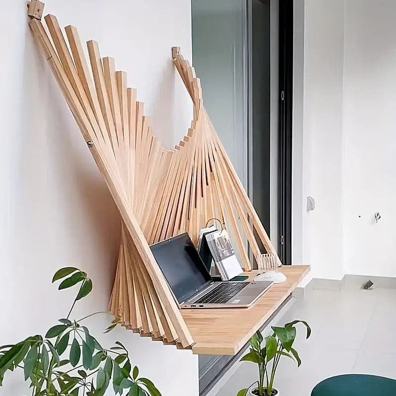 NNETM Wooden Folding Table with Creative Hanging Design - V728-EV99469 V728 EV99469 190422 04