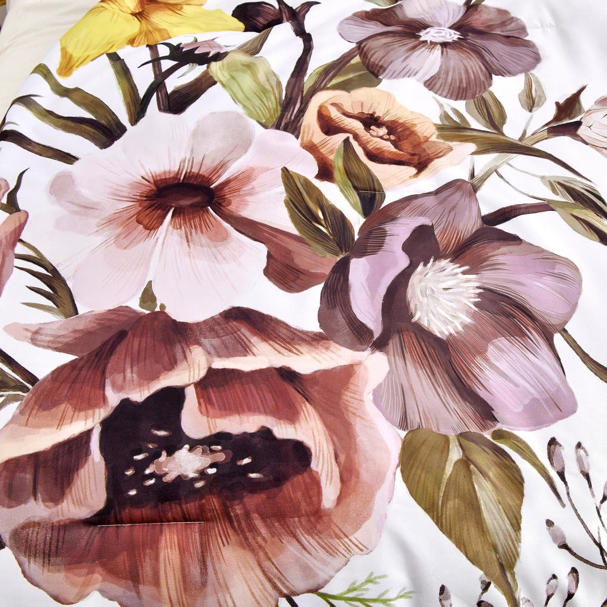 Floral Comforter Set, King Size, Blush Floral 3-Piece Bedding, Soft Microfiber for All Seasons - V745-MAB010807AJ3 V745 MAB010807AJ3 191332 09