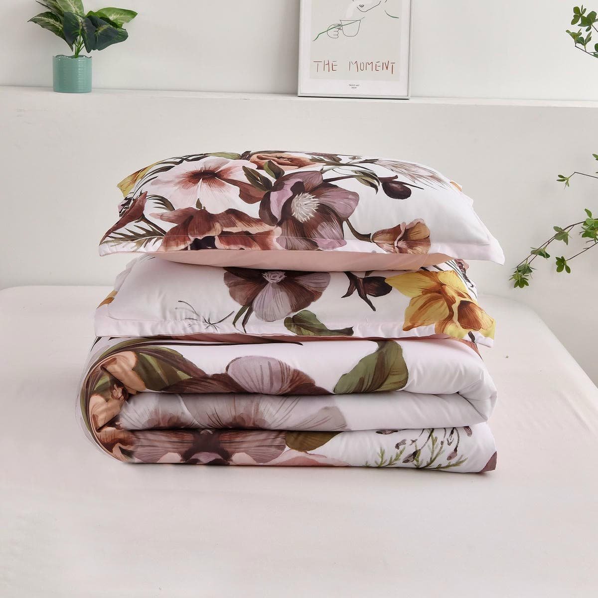 Floral Comforter Set, King Size, Blush Floral 3-Piece Bedding, Soft Microfiber for All Seasons - V745-MAB010807AJ3 V745 MAB010807AJ3 191332 11