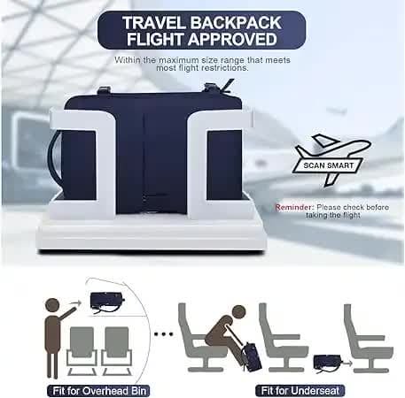 Water-Resistant Laptop Backpack with USB Charging Port and Wet-Dry Separation (mint green) - V888-Elosung10952 V888 ELOSUNG10952 206004 02