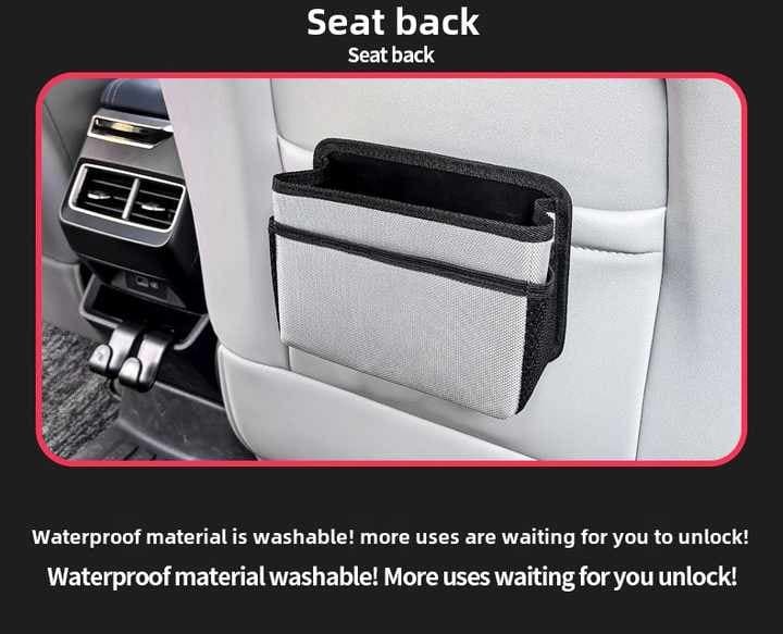 Green Upgraded Waterproof Car Storage Bag - Multi-Position Hanging Organizer - V888-Elosung12627 V888 ELOSUNG12627 212596 04