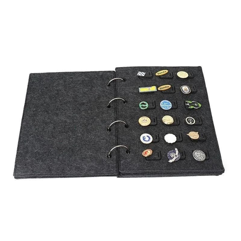 Felt Jewelry Display Book for Pin and Brooch Storage, Compact and Portable Organizer - V888-Elosung12828 V888 ELOSUNG12828 213580 01