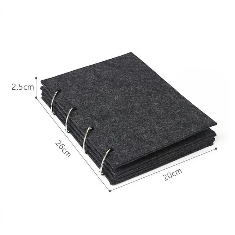 Felt Jewelry Display Book for Pin and Brooch Storage, Compact and Portable Organizer - V888-Elosung12828 V888 ELOSUNG12828 213580 02