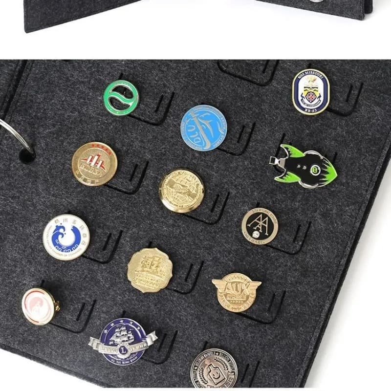 Felt Jewelry Display Book for Pin and Brooch Storage, Compact and Portable Organizer - V888-Elosung12828 V888 ELOSUNG12828 213580 03