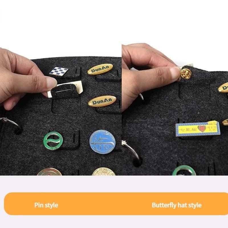 Felt Jewelry Display Book for Pin and Brooch Storage, Compact and Portable Organizer - V888-Elosung12828 V888 ELOSUNG12828 213580 04