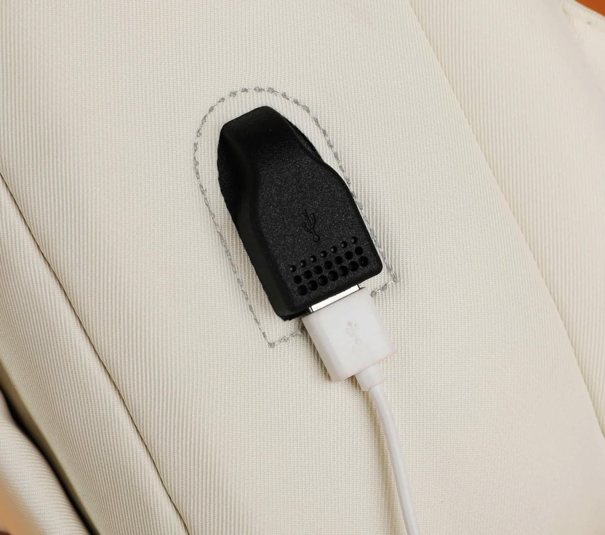 Pink Minimalist USB Charging Laptop Backpack - Elegant and Spacious Travel Bag - V888-Elosung12957 V888 ELOSUNG12957 213857 03