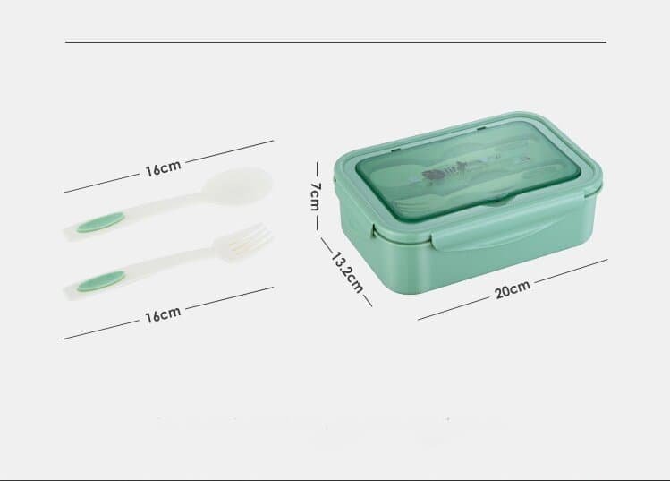 2 PCS Pink Multipurpose Lunch Box with Spoon and Fork - V888-Elosung15872 V888 ELOSUNG15872 216163 04