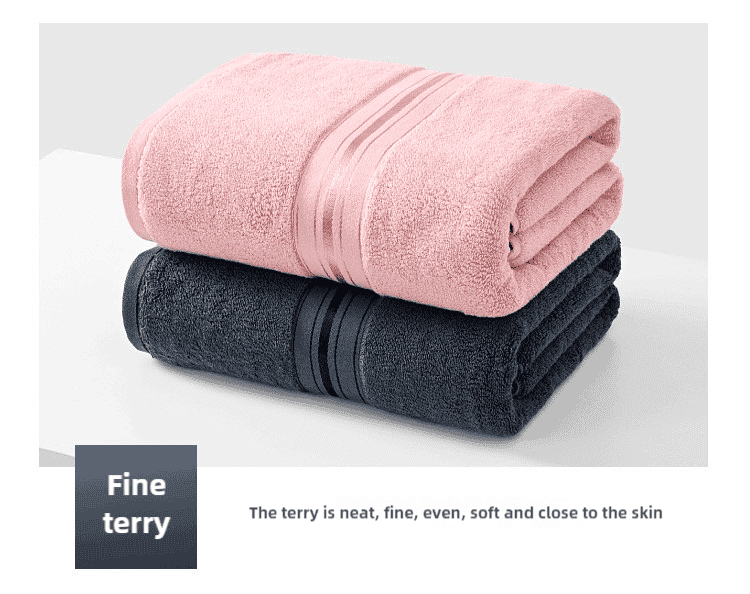 White Cotton Towel Set(Towel + Bath Towel) - Quick Dry, Extra Thick & Absorbent, Perfect for Bath & Beach - V888-Elosung17426 V888 ELOSUNG17426 215961 04
