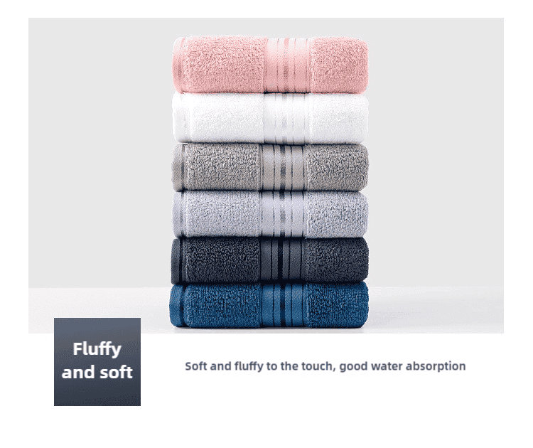 White Cotton Towel Set(Towel + Bath Towel) - Quick Dry, Extra Thick & Absorbent, Perfect for Bath & Beach - V888-Elosung17426 V888 ELOSUNG17426 215961 06