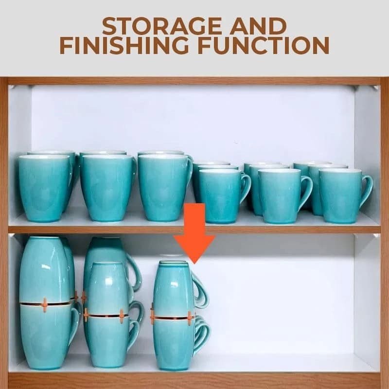 3 Pcs Blue Adjustable Cup Holder for Mugs, Glasses, and Cups - Stackable, Space-Saving Design, 6.5cm Diameter - V888-Elosung17751 V888 ELOSUNG17751 223167 04