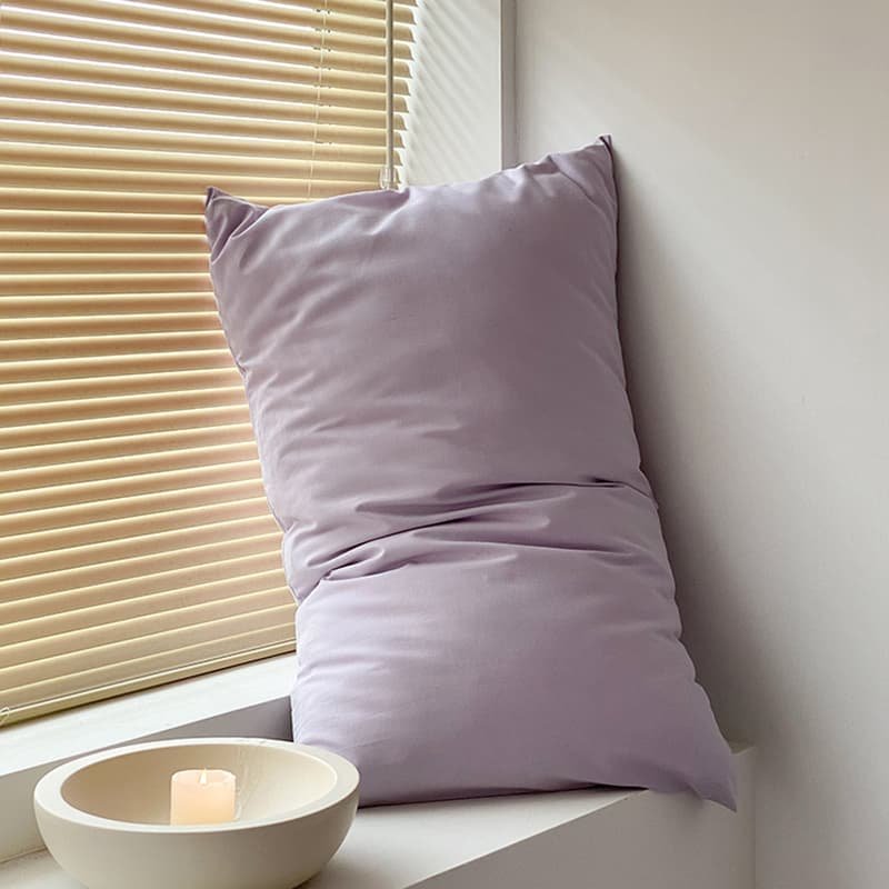 Light Yellow 100% Cotton Pillowcase Set - Envelope Closure(without pillow core) - V888-Elosung21524 V888 ELOSUNG21524 202503031015 03