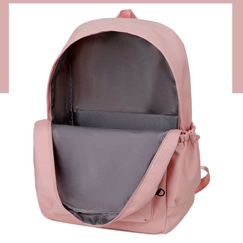 Pink Large Capacity Travel Backpack for Girls - Waterproof School Bag with Detachable Pencil Case - V888-Elosung23137 V888 ELOSUNG23137 202503211825 08