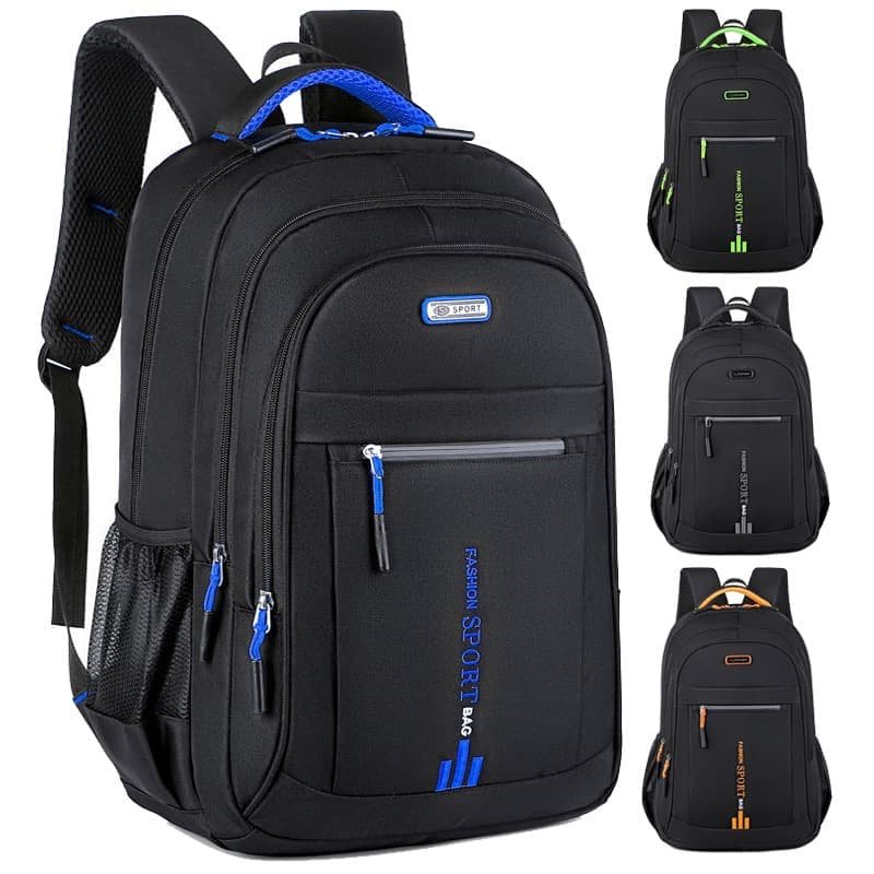 Black And Blue Large Capacity Business Backpack for Men and Women - Waterproof Laptop School Bag with Breathable Design - V888-Elosung23146 V888 ELOSUNG23146 202503251515 01