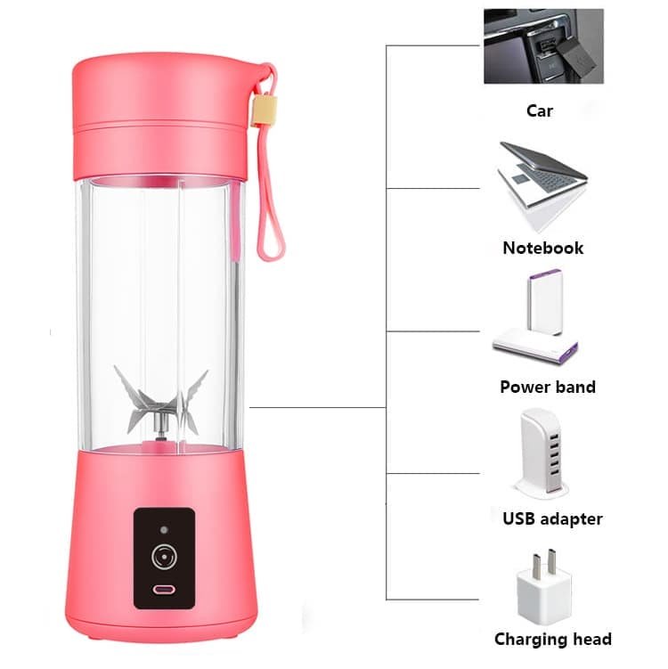 Light Purple Portable Blender USB Rechargeable - Personal Size Smoothie Maker On The Go - V888-Elosung26161 V888 ELOSUNG26161 202504171822 03