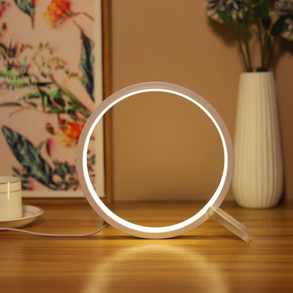Modern LED Ring Desk Lamp - USB Powered, 3 Color Modes, Dimmable - V888-Elosung26806 V888 ELOSUNG26806 202505151636 01