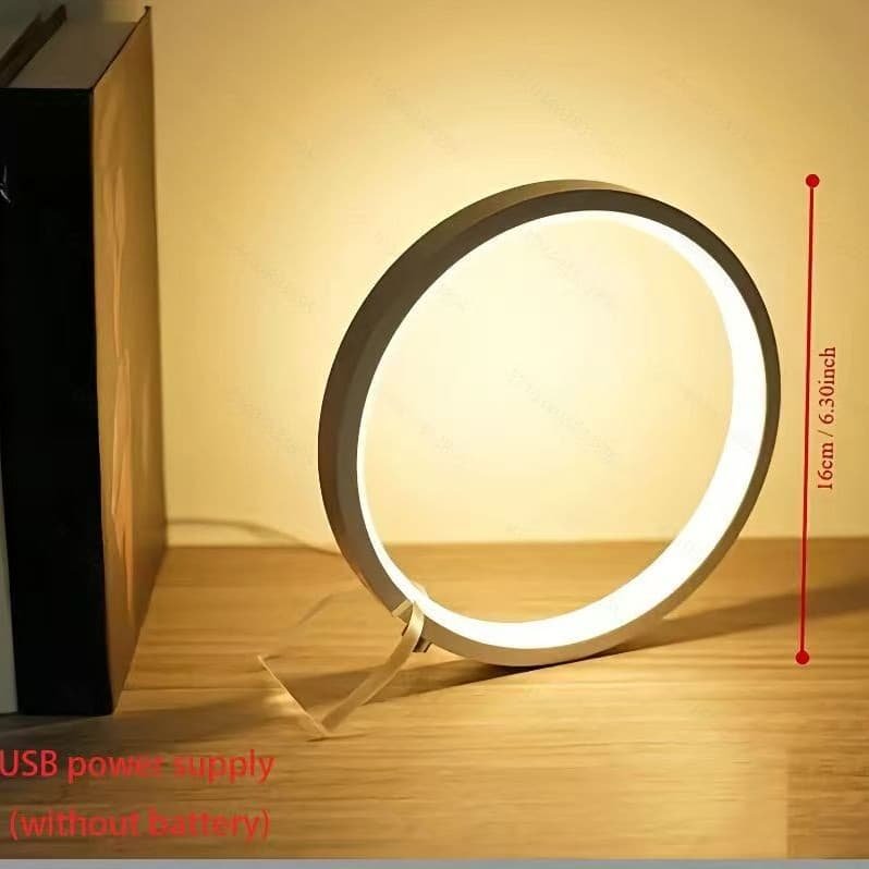 Modern LED Ring Desk Lamp - USB Powered, 3 Color Modes, Dimmable - V888-Elosung26806 V888 ELOSUNG26806 202505151636 03