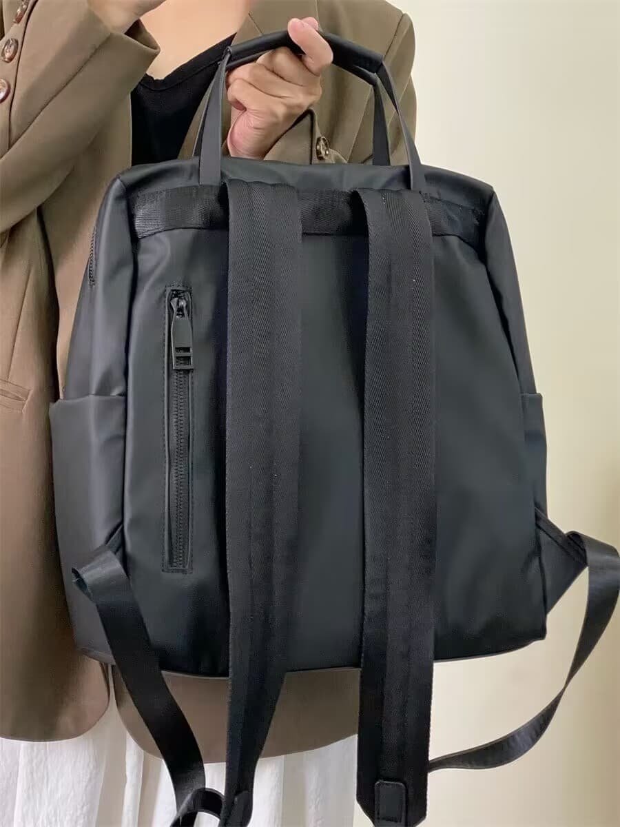 Size S Black Stylish Waterproof Nylon Backpack - Lightweight, Multi-Pocket for Travel, Commute & Daily Use - V888-Elosung27848 V888 ELOSUNG27848 202505231321 04