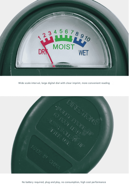 2 Pcs White Soil Moisture Meter - Accurate Plant Water Monitor for Garden & Potted Plants, No Batteries Needed - V888-Elosung27871 V888 ELOSUNG27871 202505231205 08