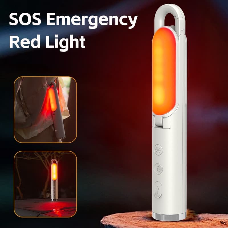 Multi-Function Folding LED Camping Lantern & Flashlight - USB Rechargeable, 3 Light Modes + SOS(Light green) - V888-Elosung29661 V888 ELOSUNG29661 202506101146 04