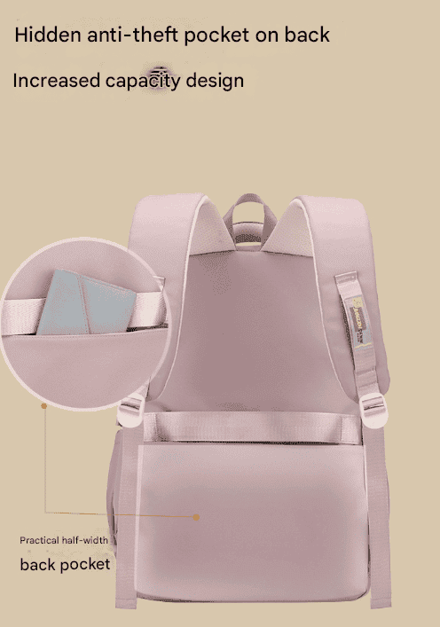 Light Blue Large Capacity Waterproof Student Backpack - Fits 15-Inch Laptop, Multi-Pocket Travel Daypack - V888-Elosung32499 V888 ELOSUNG32499 202506191247 04