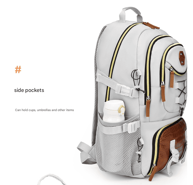 Black Stylish Large Capacity Backpack - Water-Resistant Oxford Rucksack for Travel, School & Daily Use - V888-Elosung33666 V888 ELOSUNG33666 202507021030 04