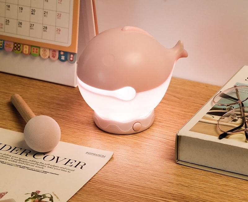Portable rechargeable tapping control night light- 3-Level Dimmable Bedside Lamp(pink) - V888-Elosung35206 V888 ELOSUNG35206 202506241105 00