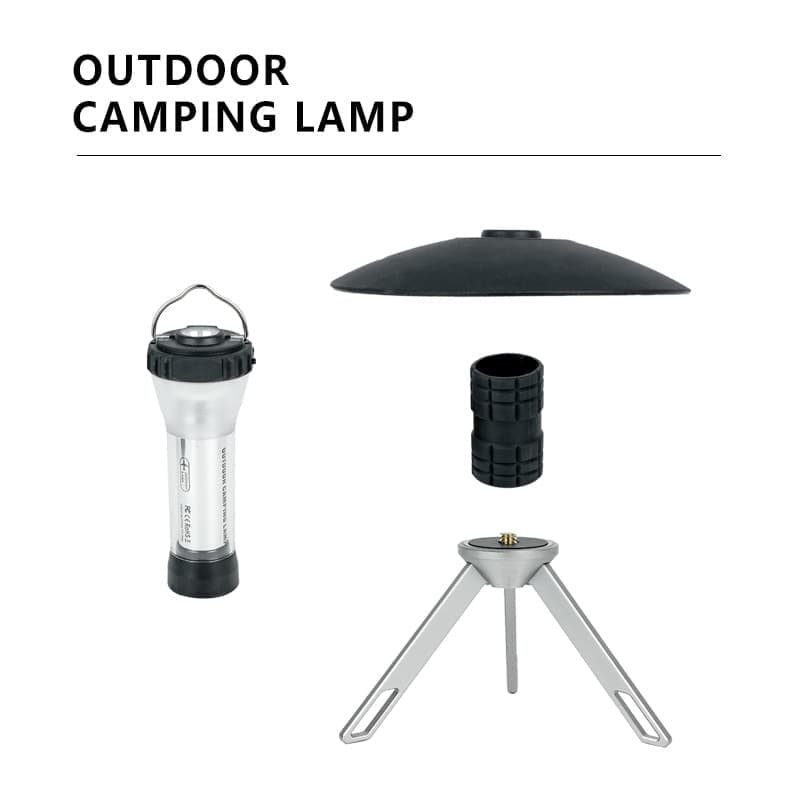 Portable Outdoor Camping Lantern with Tripod Stand, Soft Light Diffuser & USB-C Charging(black) - V888-Elosung35686 V888 ELOSUNG35686 202507151020 01