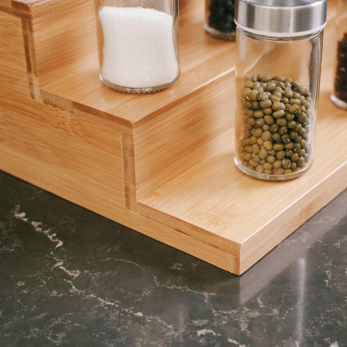 3 Tier Bamboo Spice Rack Countertop Kitchen Cabinet Organizer - V915-HO0202 V915 HO0202 203559 04