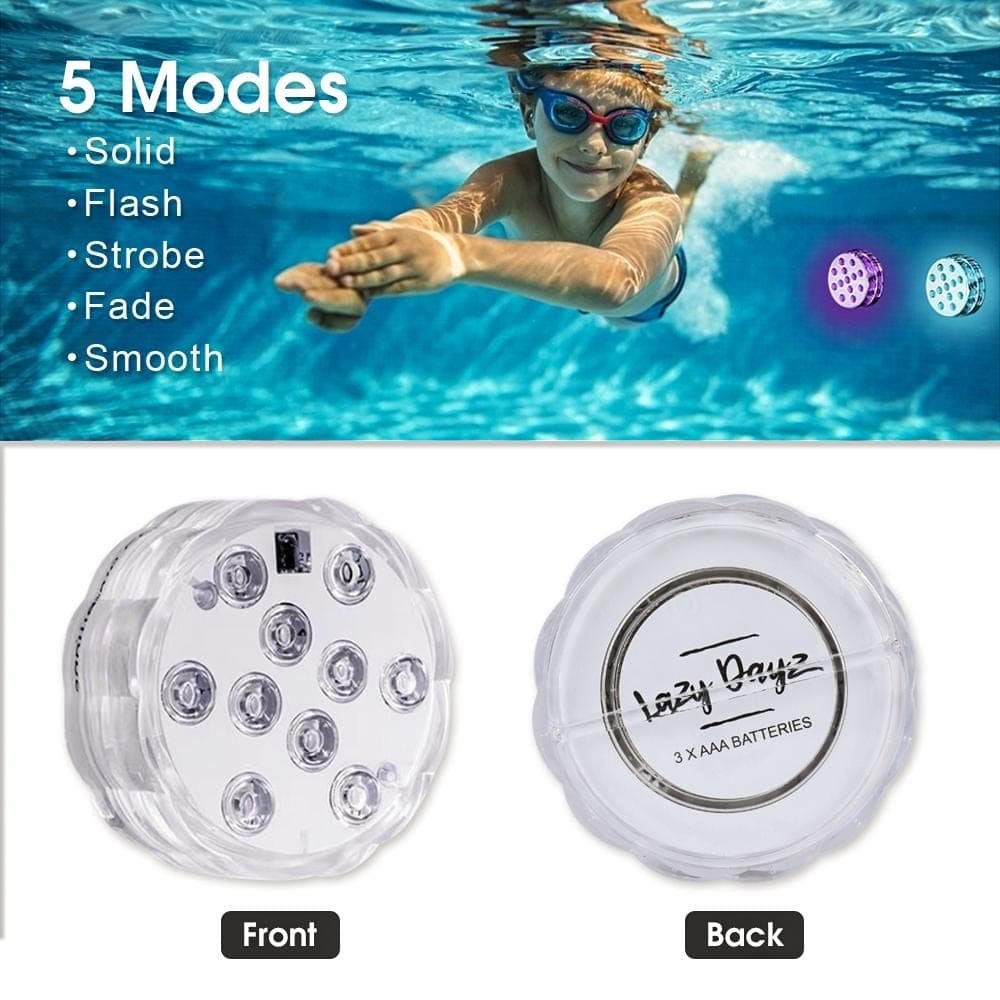 Lazy Dayz 13 Colors LED Remote Pool Light 2 Pack - V915-MB0048 V915 MB0048 203704 01