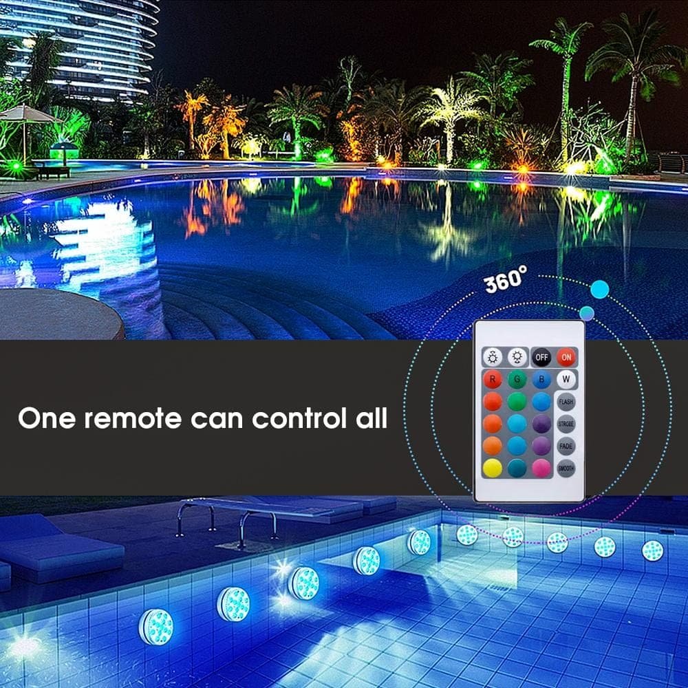 Lazy Dayz 13 Colors LED Remote Pool Light 2 Pack - V915-MB0048 V915 MB0048 203704 02