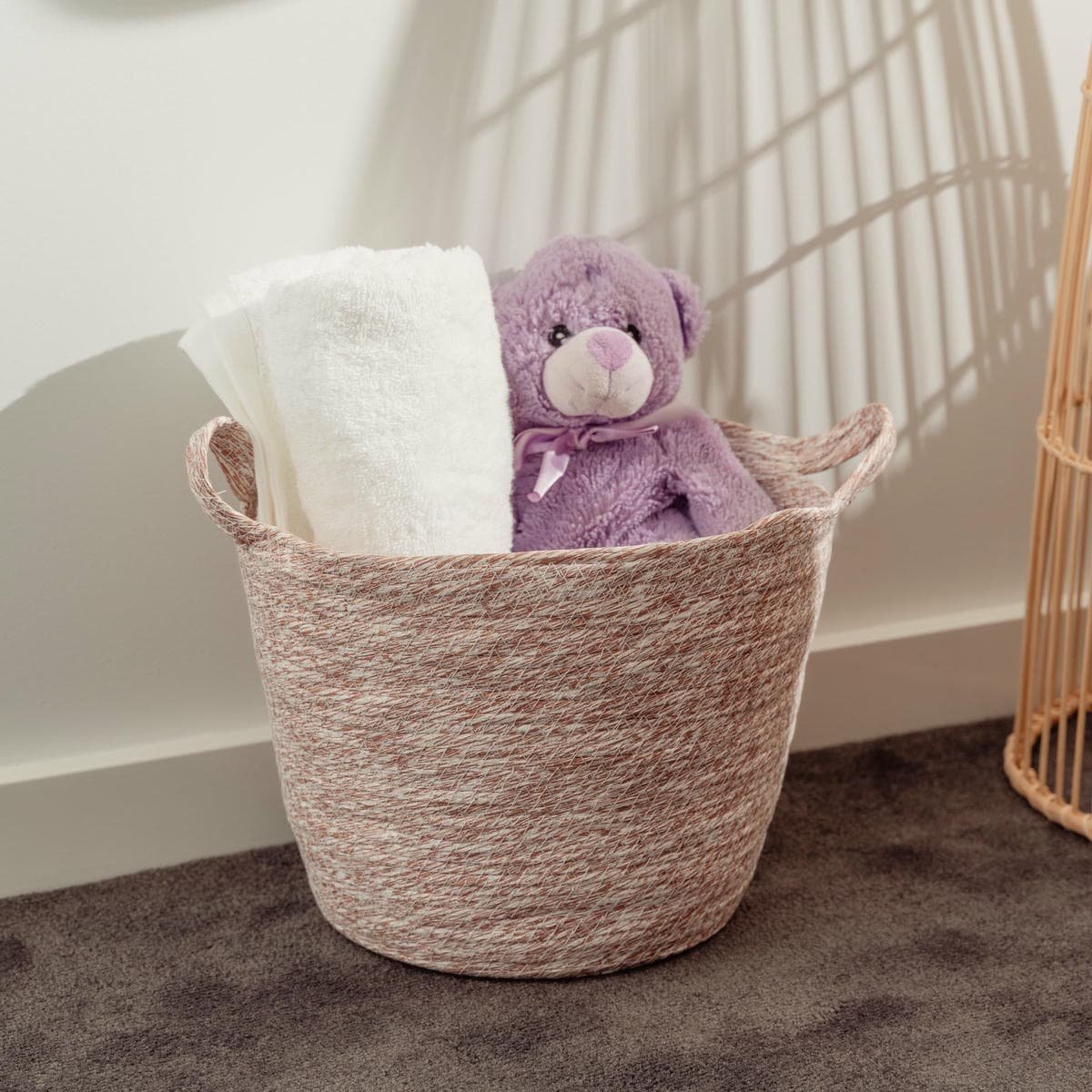 2 Piece Cotton Rope String Carry Handles Storage Baskets Set - V915-MB0051 V915 MB0051 204067 01
