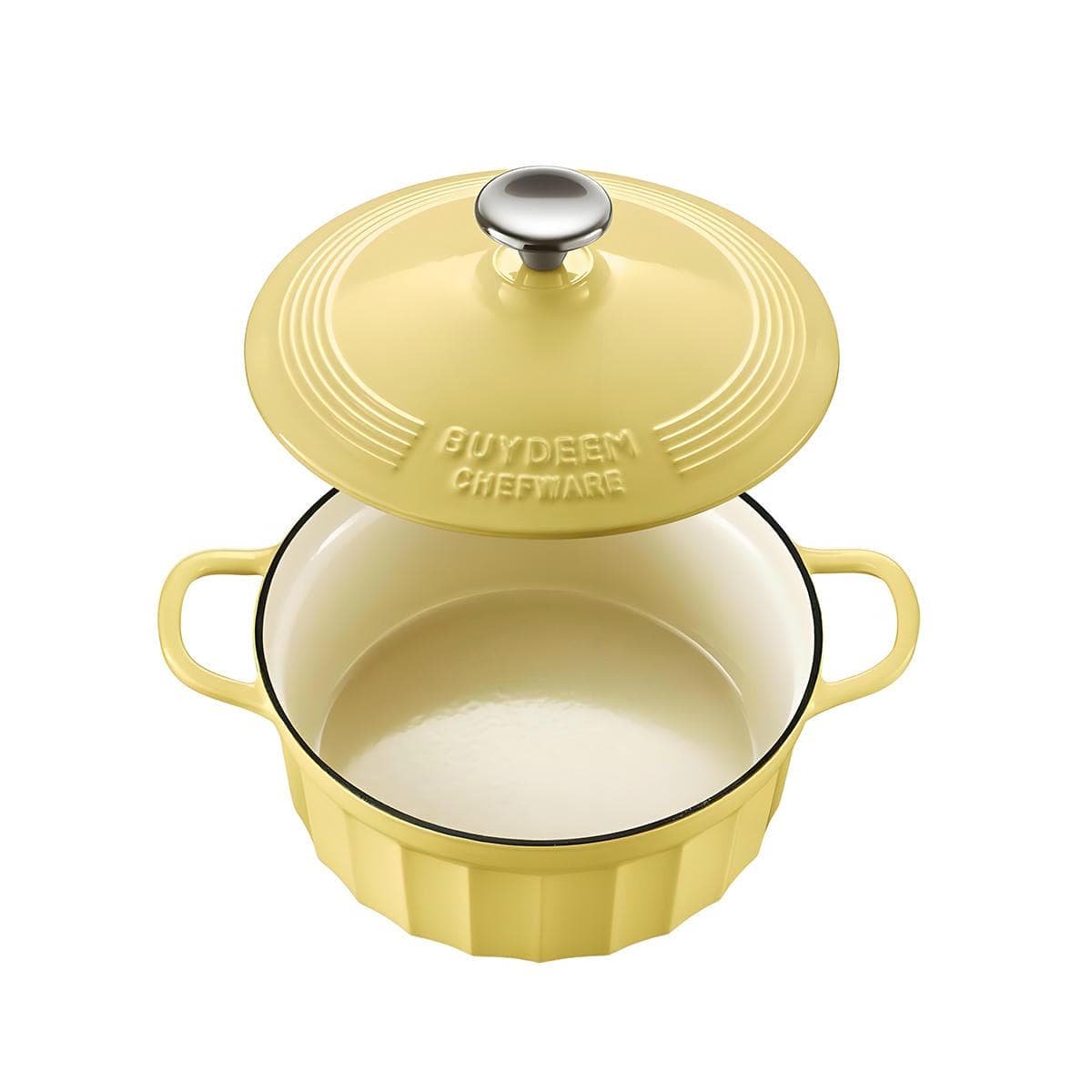 BUYDEEM CP521 Enameled Cast-Iron Dutch Oven - V943-CP521-YELLOW V943 CP521 YELLOW 202507141835 04