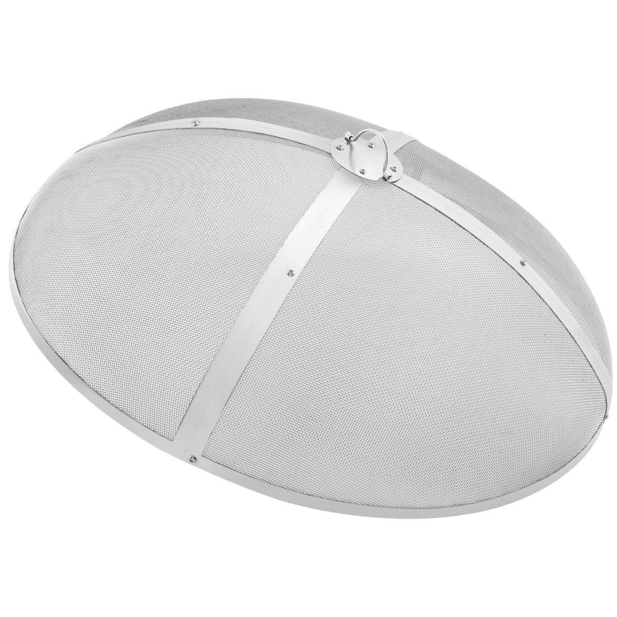 Fire Pit Spark Screen Round 40", Reinforced Heavy Duty Steel Metal Cover, Outdoor Firepit Lid, Easy-Opening Top Screen Covers Round with Ring Handle for Outdoor Patio Fire Pits Backyard - V952-HKWZ201BXGYXUJKVMV0 V952 HKWZ201BXGYXUJKVMV0 202507141527 08