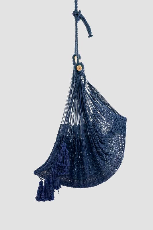 Deluxe Extra Large Mexican Hammock Chair in Outdoor Cotton Colour Blue - V97-DHSCHBLUE Deluxe Extra Large Mexican Hammock Chair in Outdoor Cotton Colour Blue - Image 7