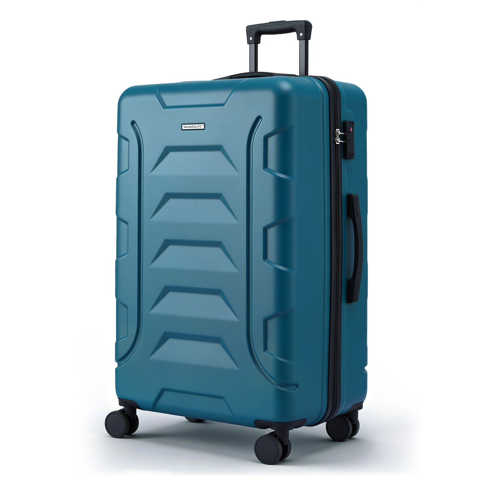 Wanderlite 28" Luggage Suitcase Trolley Travel TSA Lightweight Hard Case Teal