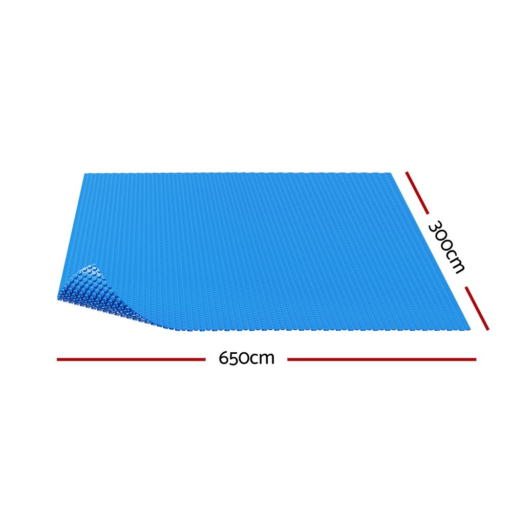 Aqua Buddy Pool Cover 600 Micron 6.5x3m Swimming Pool Solar Blanket Blue - PC-65X30-L-BL Aqua Buddy Pool Cover 600 Micron 6.5x3m Swimming Pool Solar Blanket Blue - Image 2