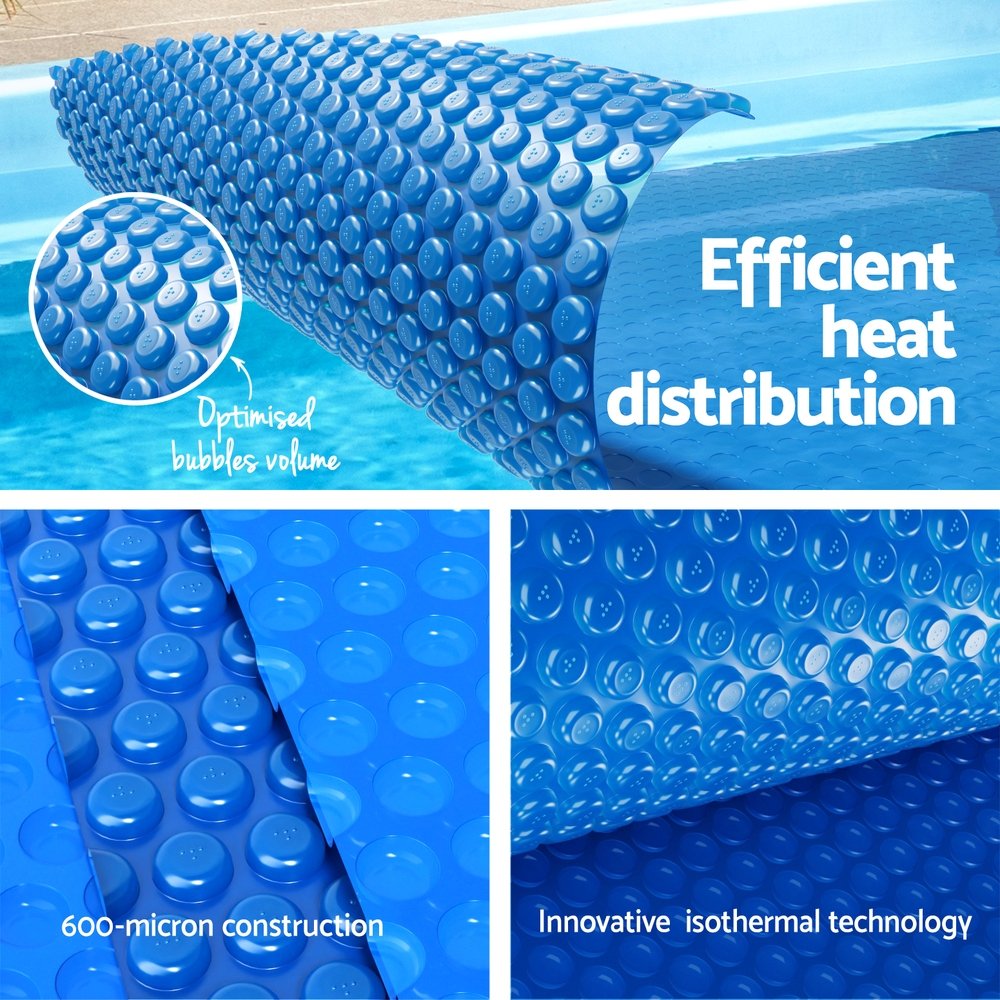 Aqua Buddy Pool Cover 600 Micron 6.5x3m Swimming Pool Solar Blanket Blue - PC-65X30-L-BL Aqua Buddy Pool Cover 600 Micron 6.5x3m Swimming Pool Solar Blanket Blue - Image 5