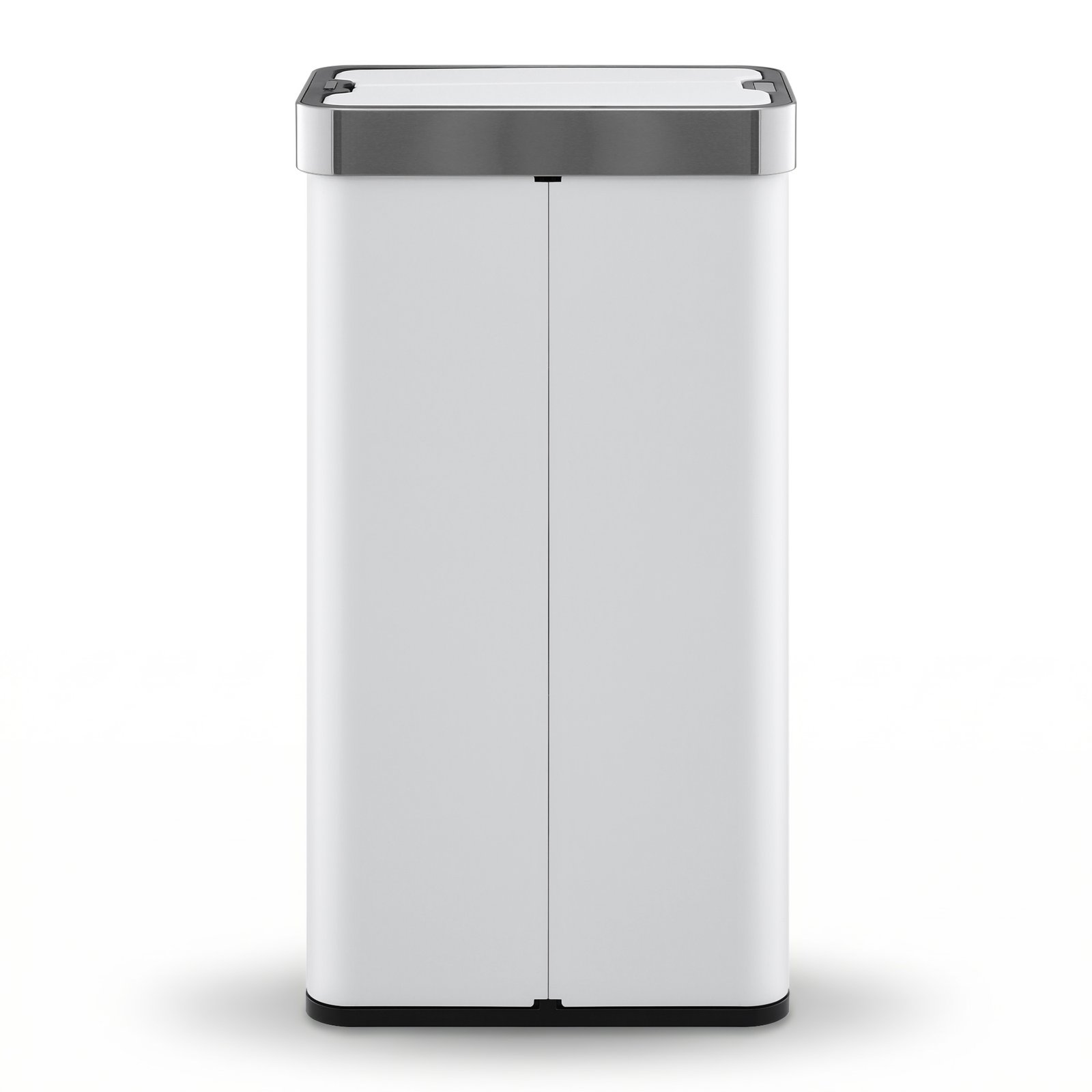 Devanti Rubbish Bin 70L Automatic Sensor Kitchen Bin, Slim Smart Garbage Can Touchless Rectangular with Liner Holder, Fully Closed Lid for Bedroom, Bathroom, Living Room, White - SB-E-70L-WH Devanti Rubbish Bin 70L Automatic Sensor Kitchen Bin, Slim Smart Garbage Can Touchless Rectangular with Liner Holder, Fully Closed Lid for Bedroom, Bathroom, Living Room, White - Image 3