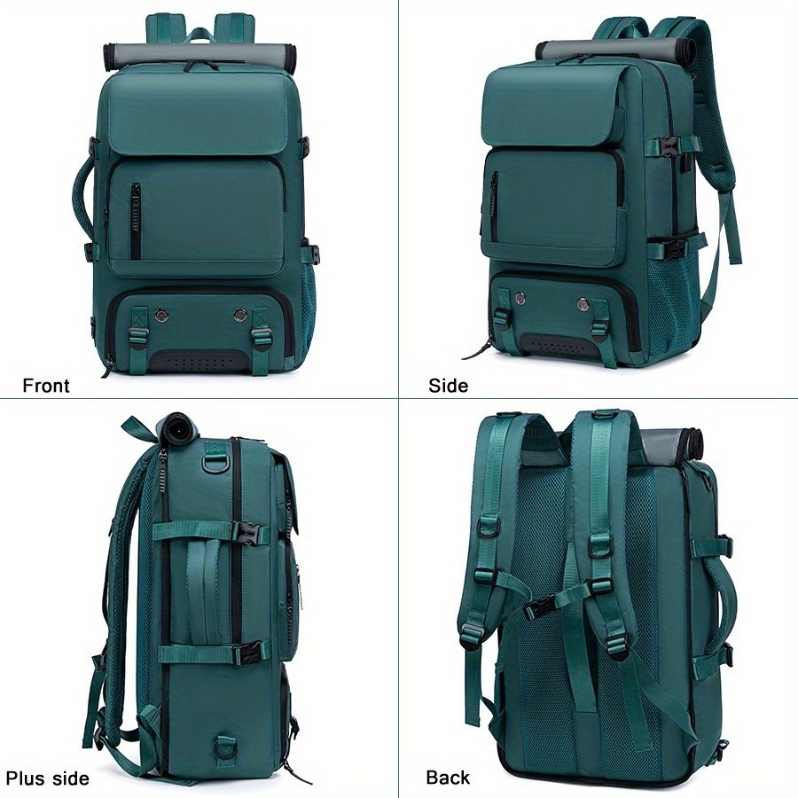 18.1-inch Easy-Travel Bag (46×30×16 cm): Four carrying modes in one bag, with independent shoe compartment and freely switchable hidden shoulder straps.(BLACK) - V1102-BJBBB001 18.1-inch Easy-Travel Bag (46×30×16 cm): Four carrying modes in one bag, with independent shoe compartment and freely switchable hidden shoulder straps.(BLACK) - Image 5