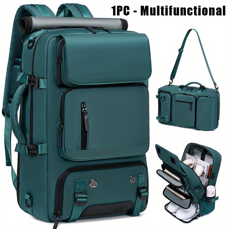 18.1-inch Easy-Travel Bag (46×30×16 cm): Four carrying modes in one bag, with independent shoe compartment and freely switchable hidden shoulder straps.(BLACK) - V1102-BJBBB001 18.1-inch Easy-Travel Bag (46×30×16 cm): Four carrying modes in one bag, with independent shoe compartment and freely switchable hidden shoulder straps.(BLACK) - Image 14