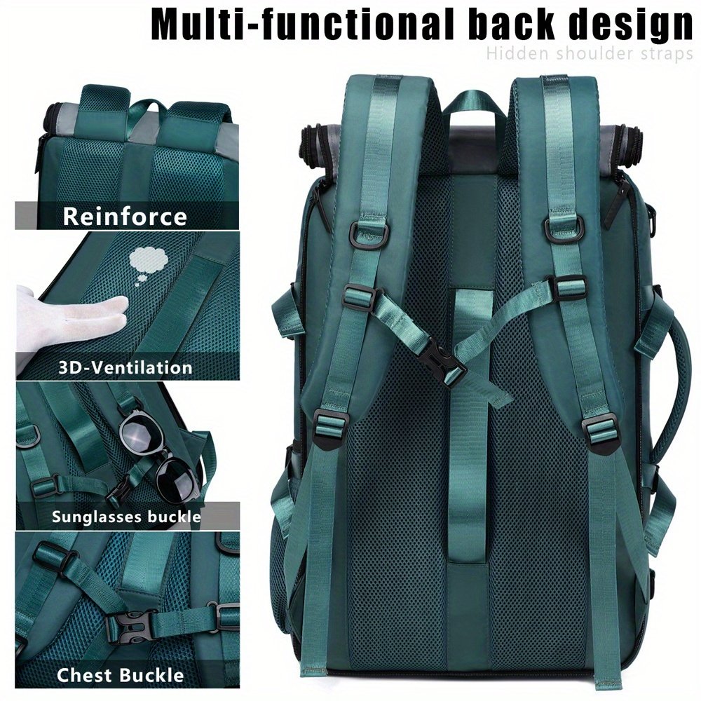 18.1-inch Easy-Travel Bag (46×30×16 cm): Four carrying modes in one bag, with independent shoe compartment and freely switchable hidden shoulder straps.(light gray) - V1102-BJBBB002 18.1-inch Easy-Travel Bag (46×30×16 cm): Four carrying modes in one bag, with independent shoe compartment and freely switchable hidden shoulder straps.(light gray) - Image 3