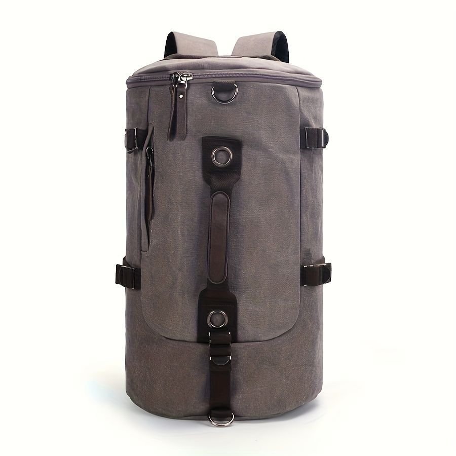 Retro Canvas Backpack Duffle Backpack Hybrid Vintage Travel Bag Canvas Laptop - Green - Size M