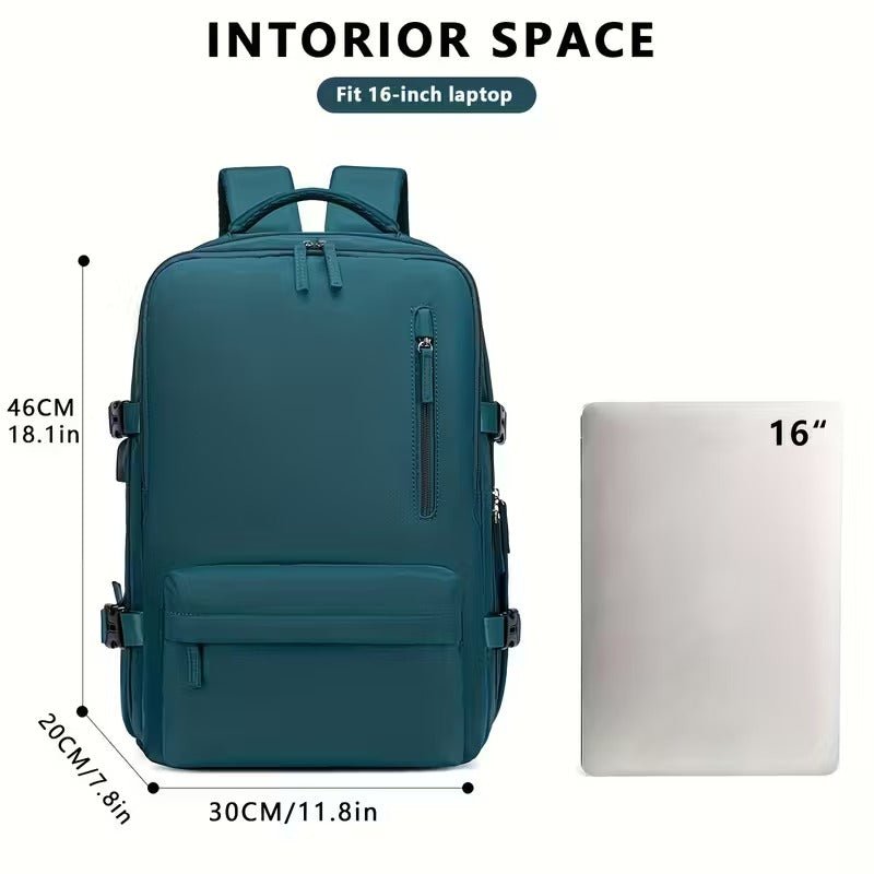 Large Capacity Travel Backpack with USB Charging - V1142-TM601099587956480 Large Capacity Travel Backpack with USB Charging - Image 3