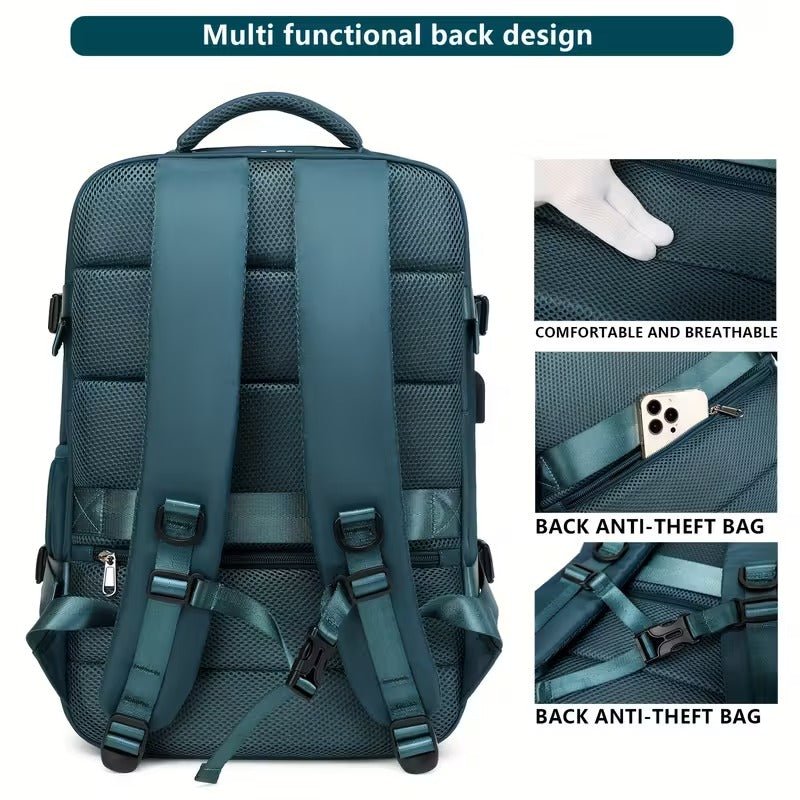 Large Capacity Travel Backpack with USB Charging - V1142-TM601099587956480 Large Capacity Travel Backpack with USB Charging - Image 5
